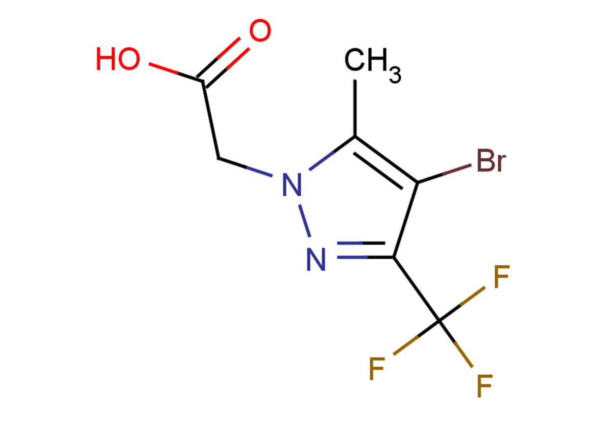 2-[4-bromo-5-methyl-3-(trifluoromethyl)-1H-pyrazol-1-yl]acetic acid