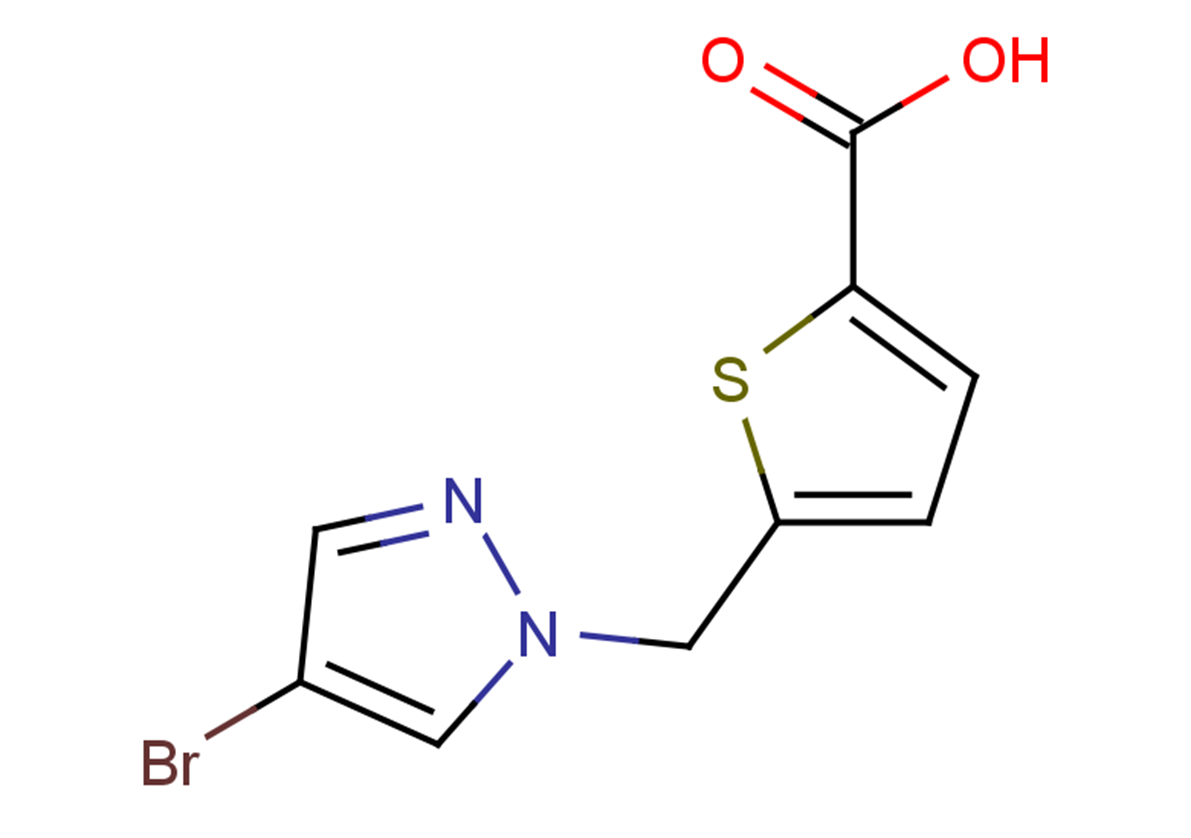5-[(4-bromo-1H-pyrazol-1-yl)methyl]thiophene-2-carboxylic acid
