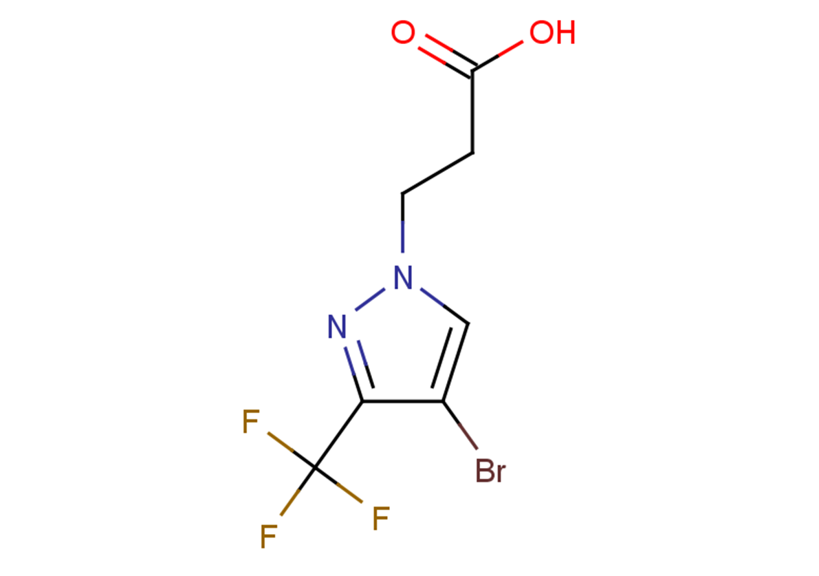 3-[4-bromo-3-(trifluoromethyl)-1H-pyrazol-1-yl]propanoic acid