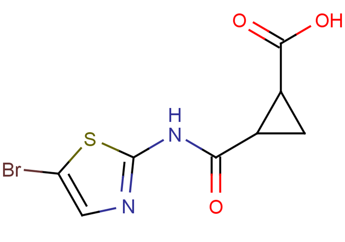 2-[(5-bromo-1,3-thiazol-2-yl)carbamoyl]cyclopropane-1-carboxylic acid