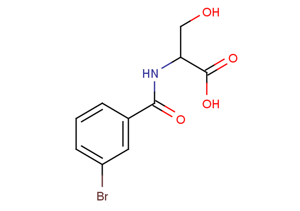 2-[(3-bromophenyl)formamido]-3-hydroxypropanoic acid