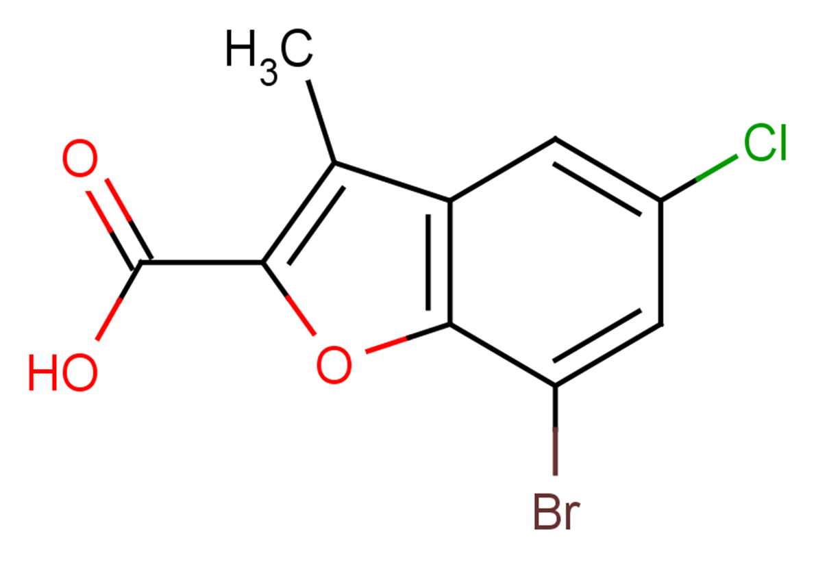 7-bromo-5-chloro-3-methyl-1-benzofuran-2-carboxylic acid