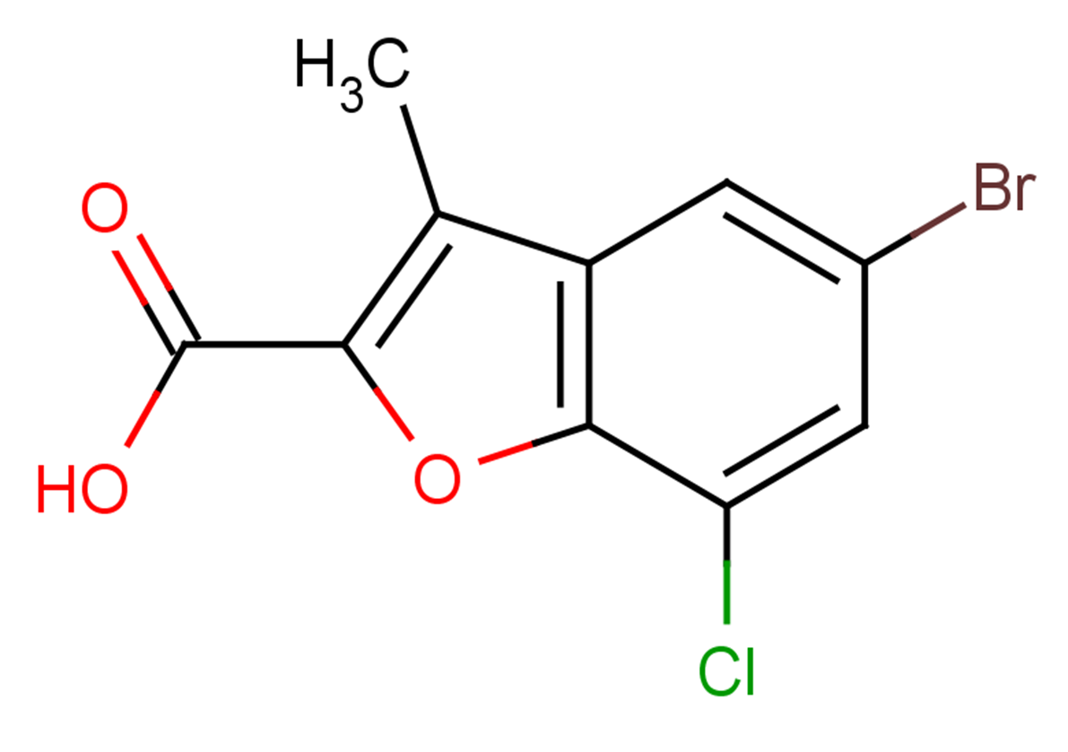 5-bromo-7-chloro-3-methyl-1-benzofuran-2-carboxylic acid