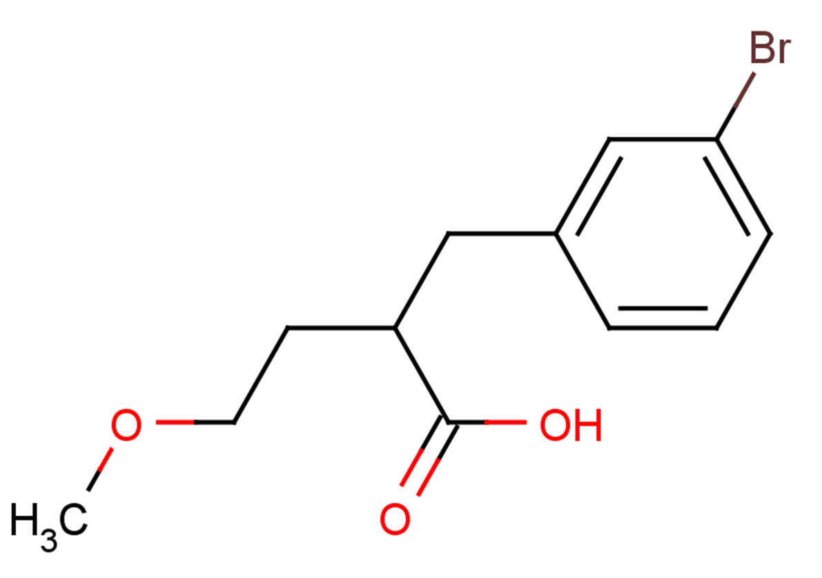 2-[(3-bromophenyl)methyl]-4-methoxybutanoic acid