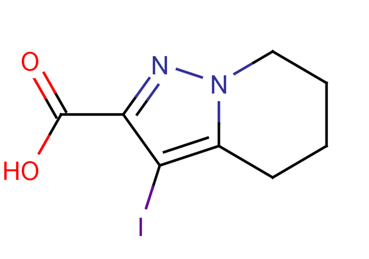 3-iodo-4H,5H,6H,7H-pyrazolo[1,5-a]pyridine-2-carboxylic acid
