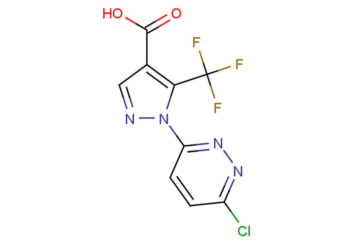 1-(6-chloropyridazin-3-yl)-5-(trifluoromethyl)-1H-pyrazole-4-carboxylic acid