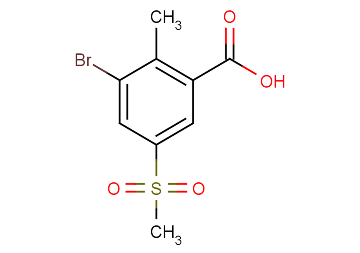 3-bromo-5-methanesulfonyl-2-methylbenzoic acid