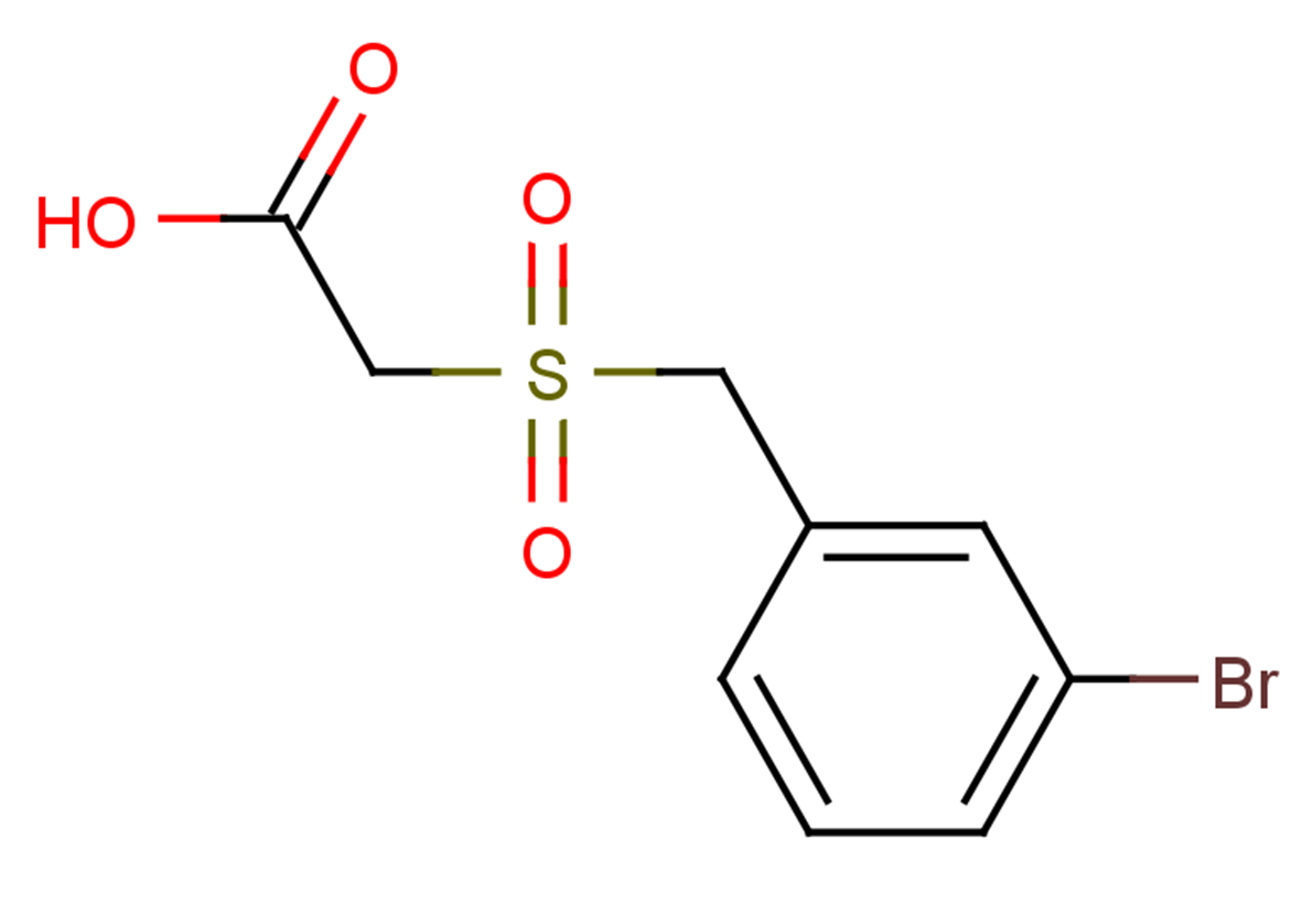 2-{[(3-bromophenyl)methane]sulfonyl}acetic acid