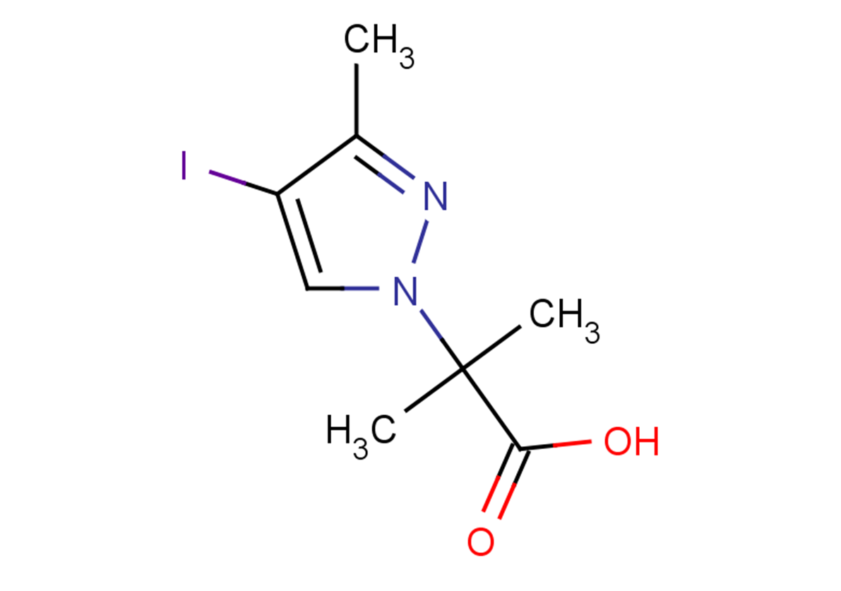 2-(4-iodo-3-methyl-1H-pyrazol-1-yl)-2-methylpropanoic acid