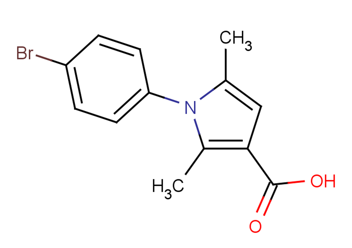 1-(4-bromophenyl)-2,5-dimethyl-1H-pyrrole-3-carboxylic acid