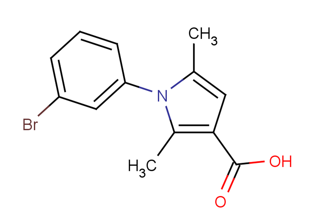 1-(3-bromophenyl)-2,5-dimethyl-1H-pyrrole-3-carboxylic acid
