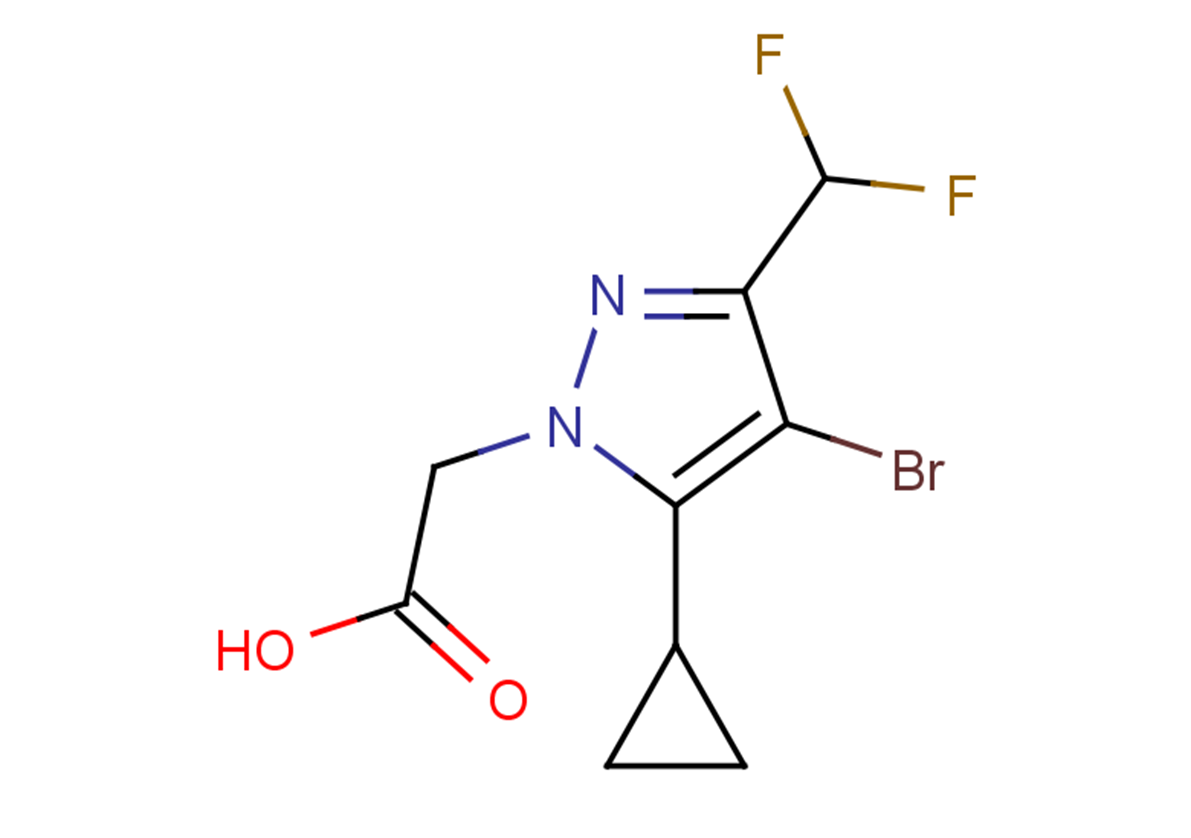 2-[4-bromo-5-cyclopropyl-3-(difluoromethyl)-1H-pyrazol-1-yl]acetic acid