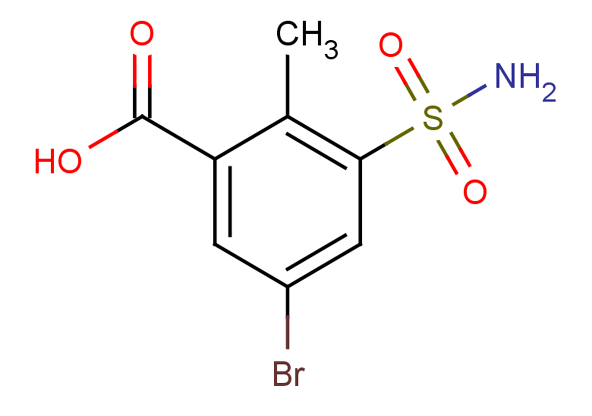 5-bromo-2-methyl-3-sulfamoylbenzoic acid