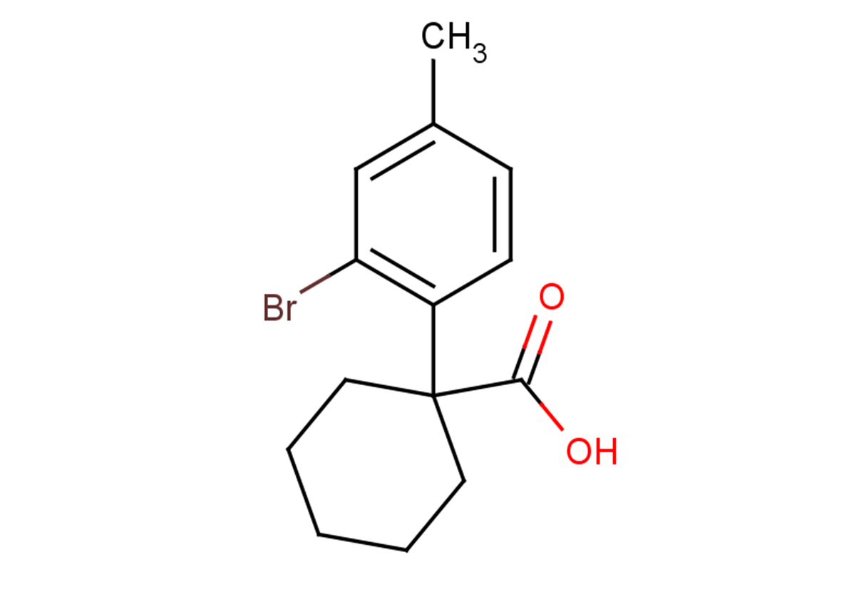 1-(2-bromo-4-methylphenyl)cyclohexane-1-carboxylic acid