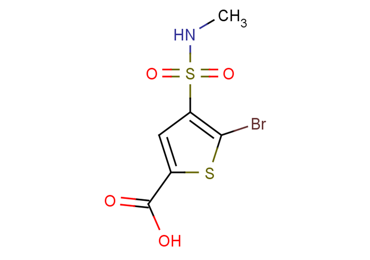 5-bromo-4-(methylsulfamoyl)thiophene-2-carboxylic acid