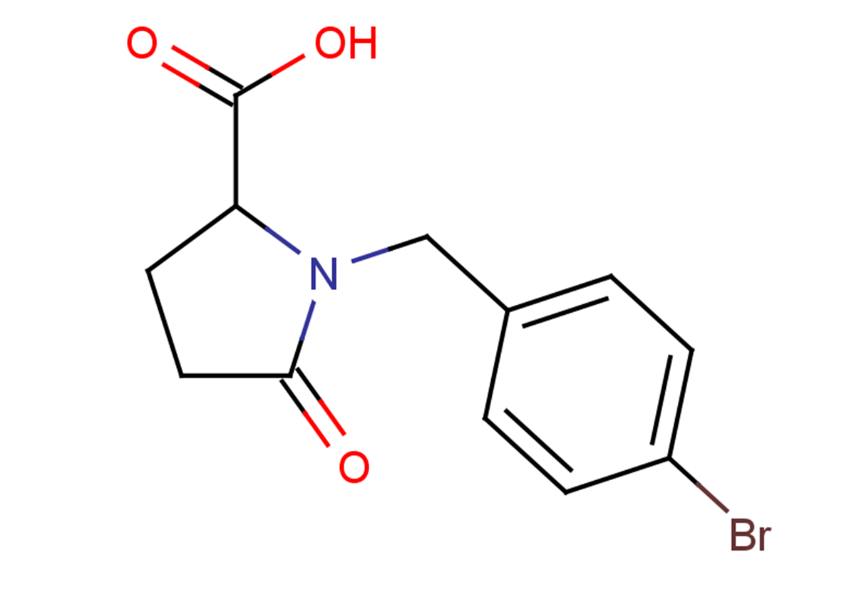 1-[(4-bromophenyl)methyl]-5-oxopyrrolidine-2-carboxylic acid