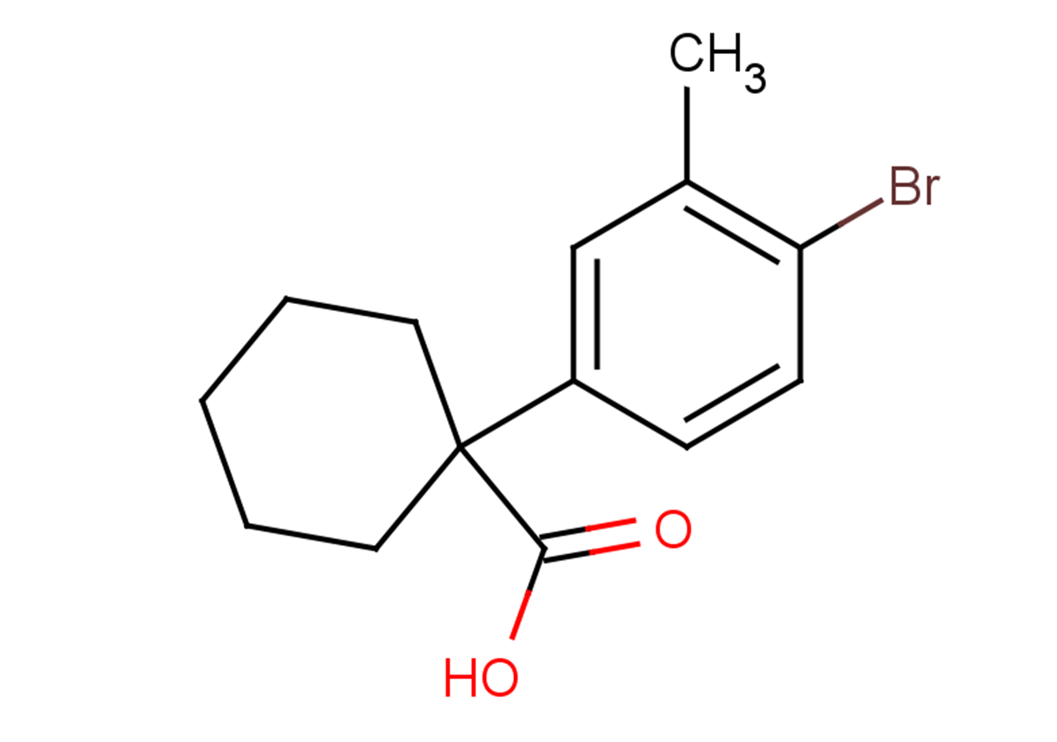 1-(4-bromo-3-methylphenyl)cyclohexane-1-carboxylic acid