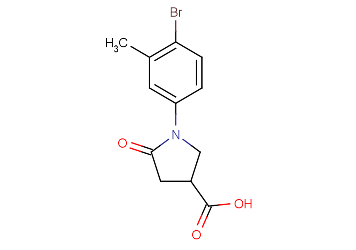 1-(4-bromo-3-methylphenyl)-5-oxopyrrolidine-3-carboxylic acid