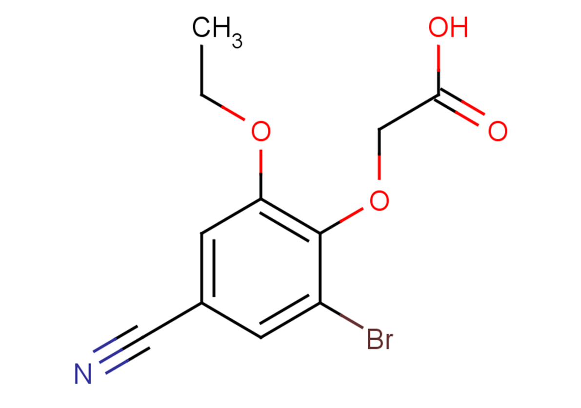 2-(2-bromo-4-cyano-6-ethoxyphenoxy)acetic acid