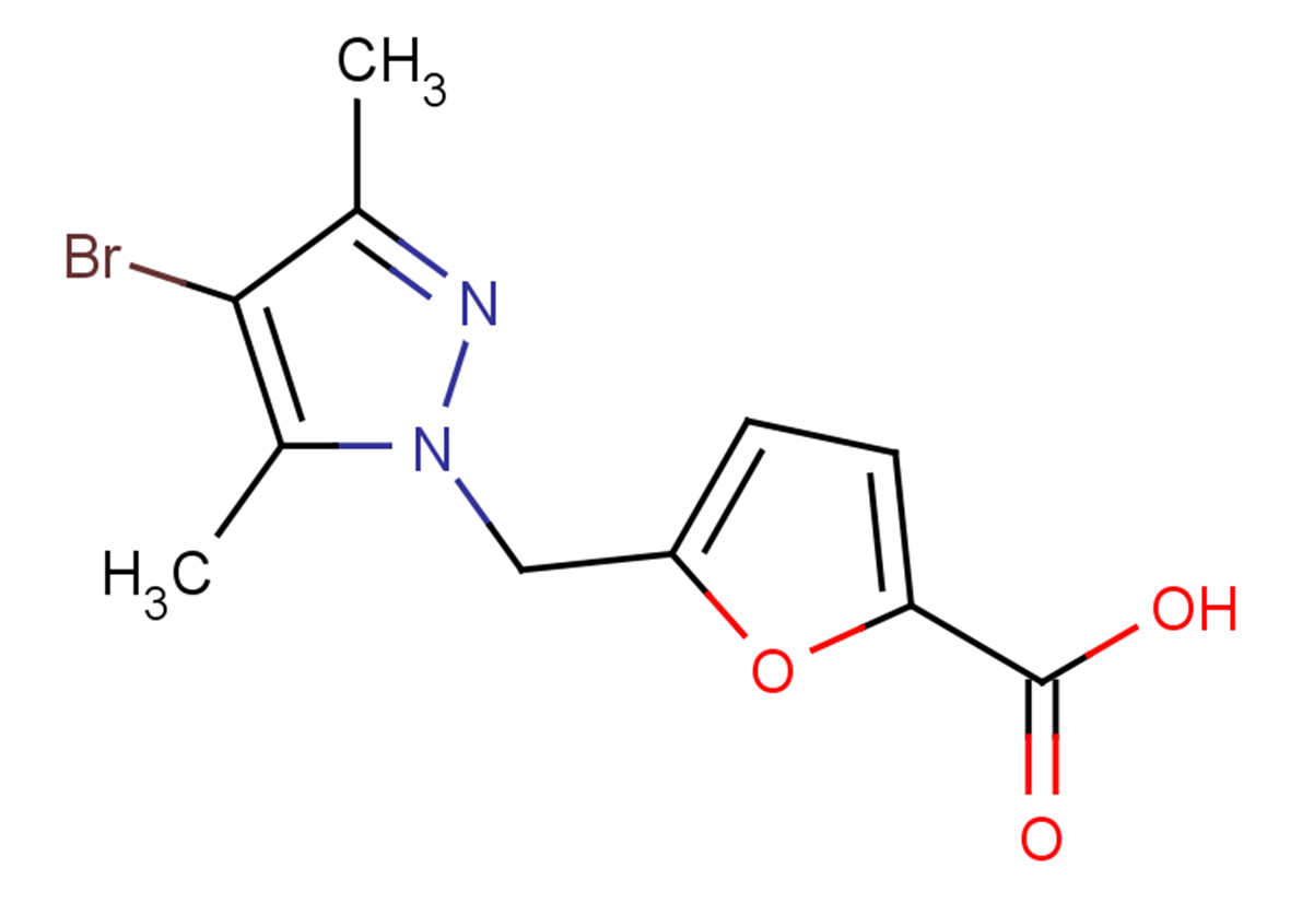 5-[(4-bromo-3,5-dimethyl-1H-pyrazol-1-yl)methyl]furan-2-carboxylic acid