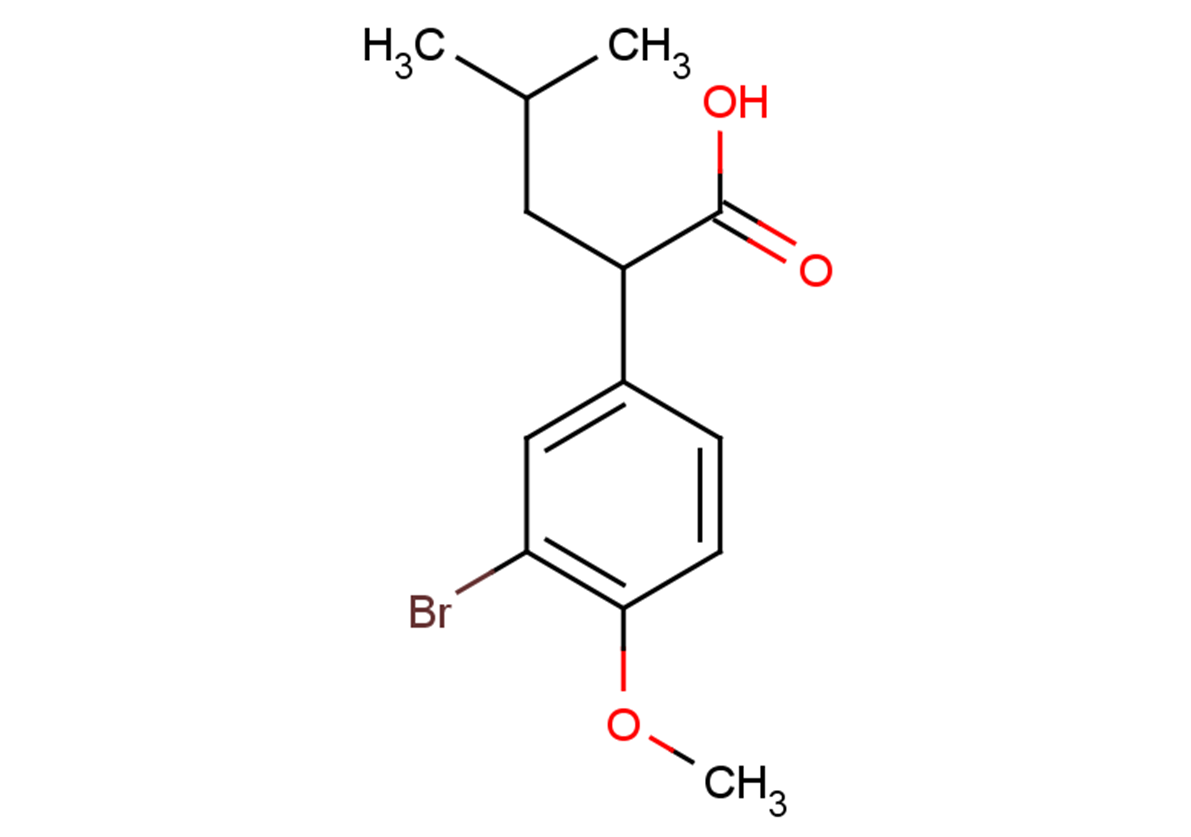 2-(3-bromo-4-methoxyphenyl)-4-methylpentanoic acid