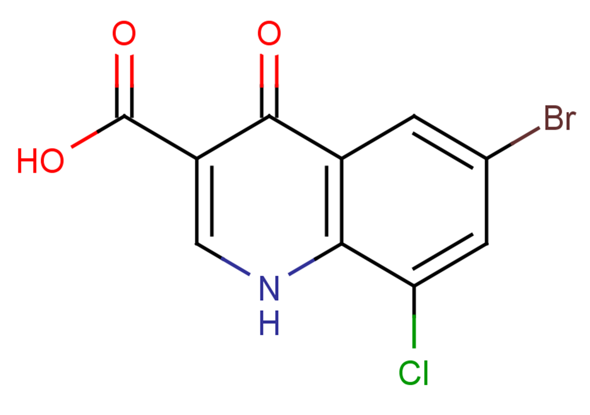 6-bromo-8-chloro-4-oxo-1,4-dihydroquinoline-3-carboxylic acid
