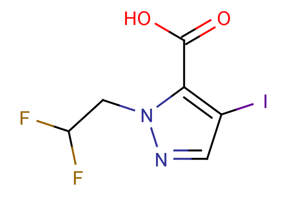 1-(2,2-difluoroethyl)-4-iodo-1H-pyrazole-5-carboxylic acid