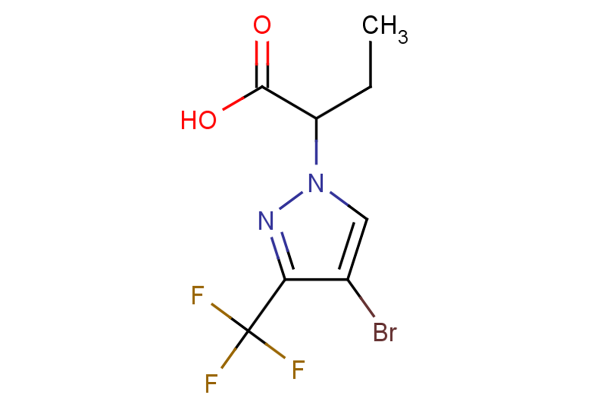 2-[4-bromo-3-(trifluoromethyl)-1H-pyrazol-1-yl]butanoic acid