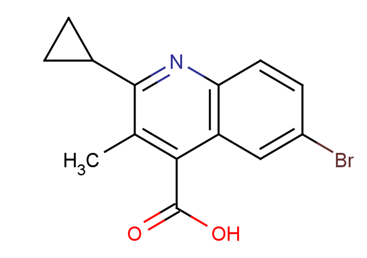6-bromo-2-cyclopropyl-3-methylquinoline-4-carboxylic acid