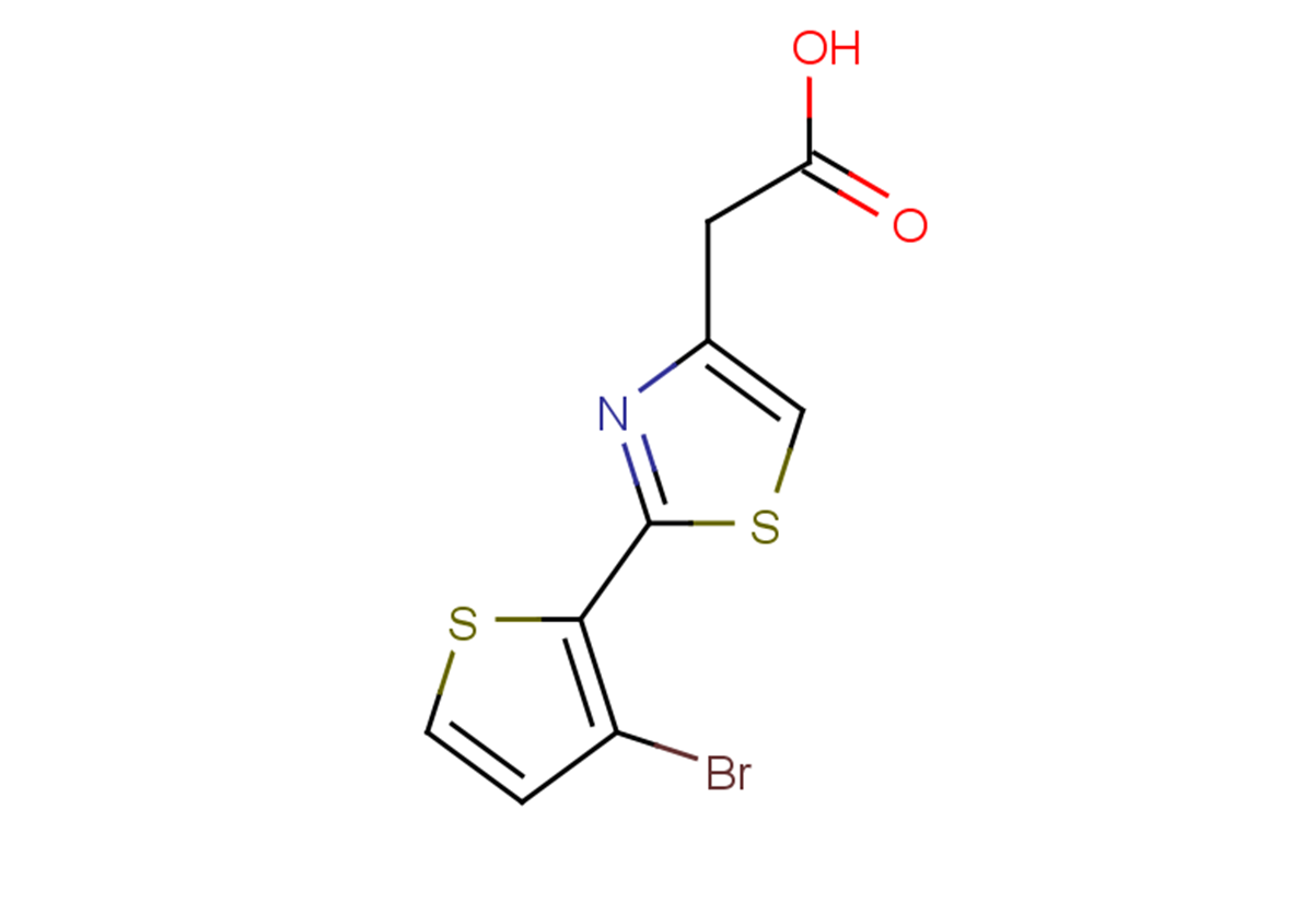 2-[2-(3-bromothiophen-2-yl)-1,3-thiazol-4-yl]acetic acid