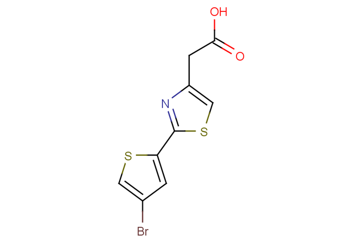 2-[2-(4-bromothiophen-2-yl)-1,3-thiazol-4-yl]acetic acid