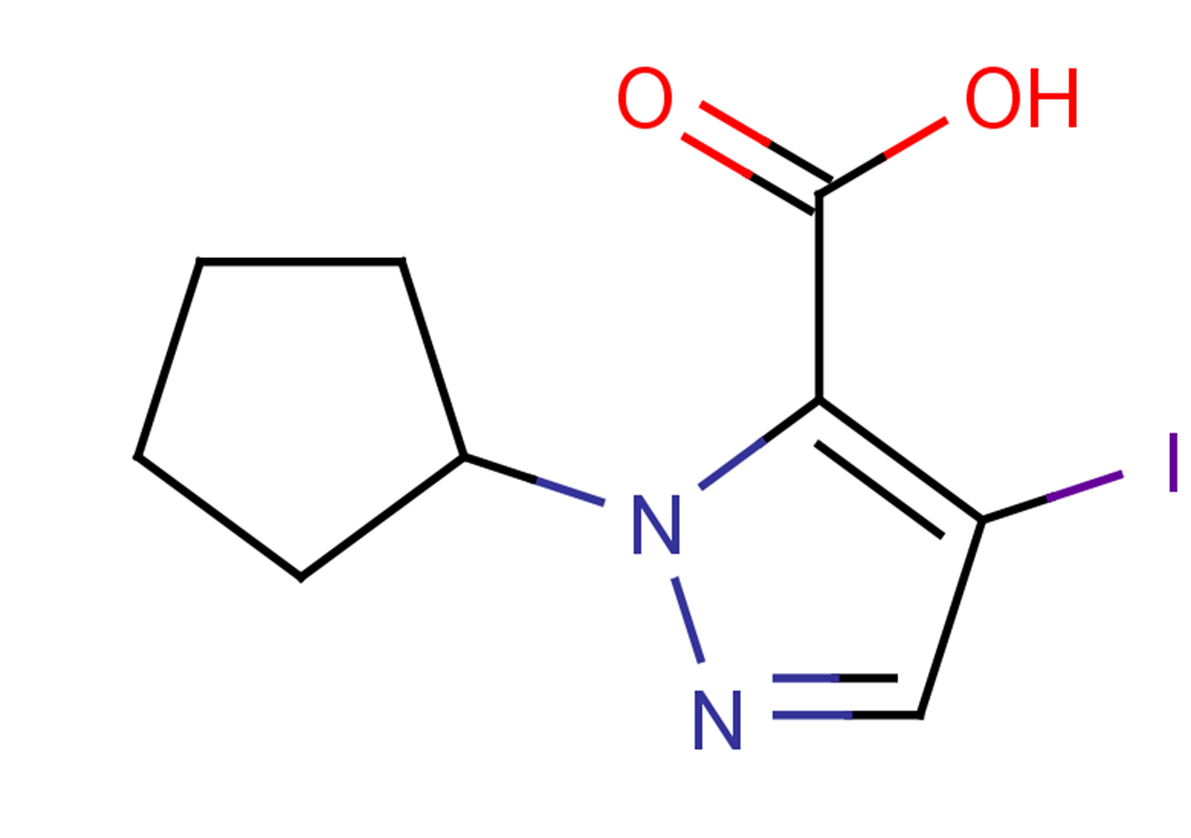 1-cyclopentyl-4-iodo-1H-pyrazole-5-carboxylic acid