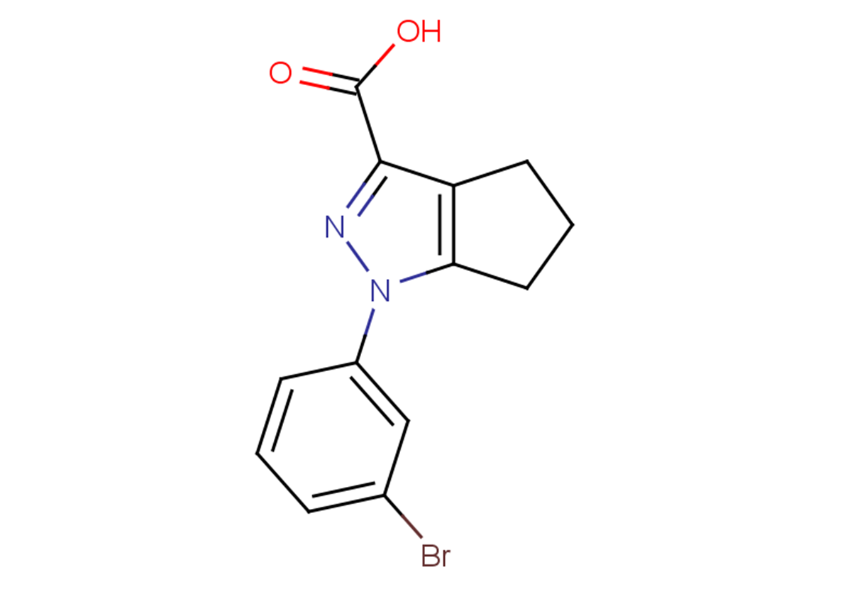 1-(3-bromophenyl)-1H,4H,5H,6H-cyclopenta[c]pyrazole-3-carboxylic acid