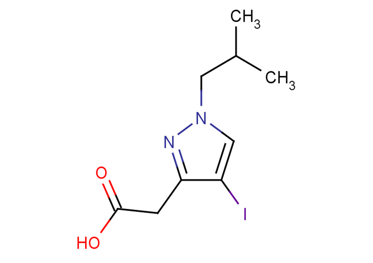 2-[4-iodo-1-(2-methylpropyl)-1H-pyrazol-3-yl]acetic acid