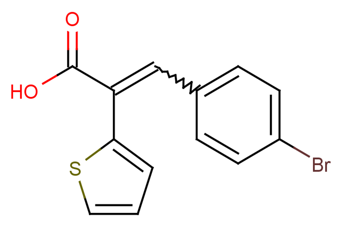 3-(4-bromophenyl)-2-(thiophen-2-yl)prop-2-enoic acid