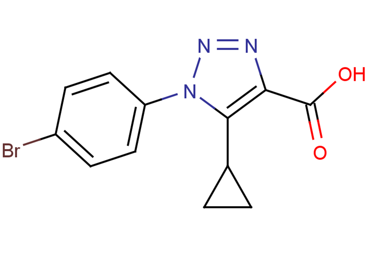 1-(4-bromophenyl)-5-cyclopropyl-1H-1,2,3-triazole-4-carboxylic acid