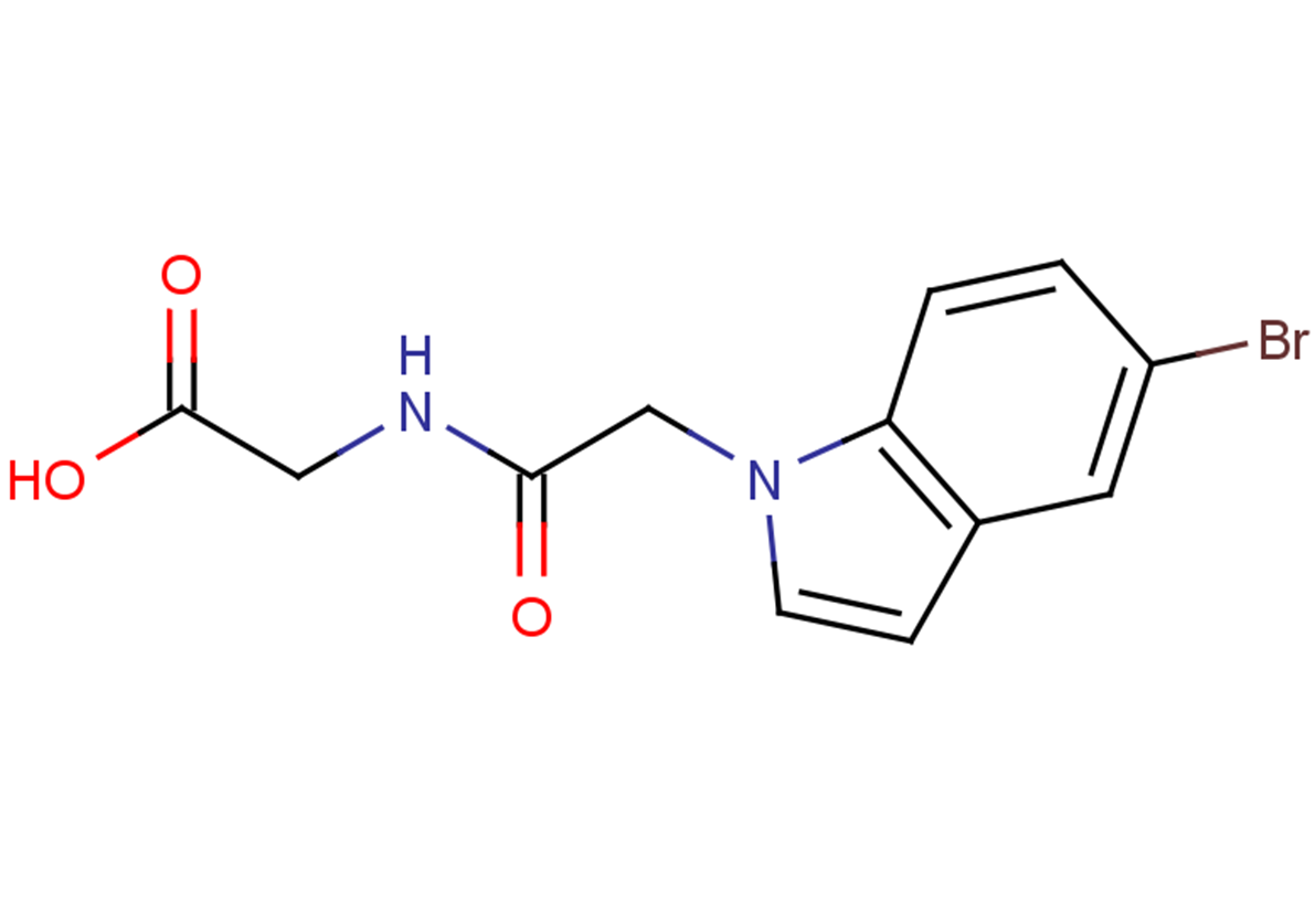 2-[2-(5-bromo-1H-indol-1-yl)acetamido]acetic acid