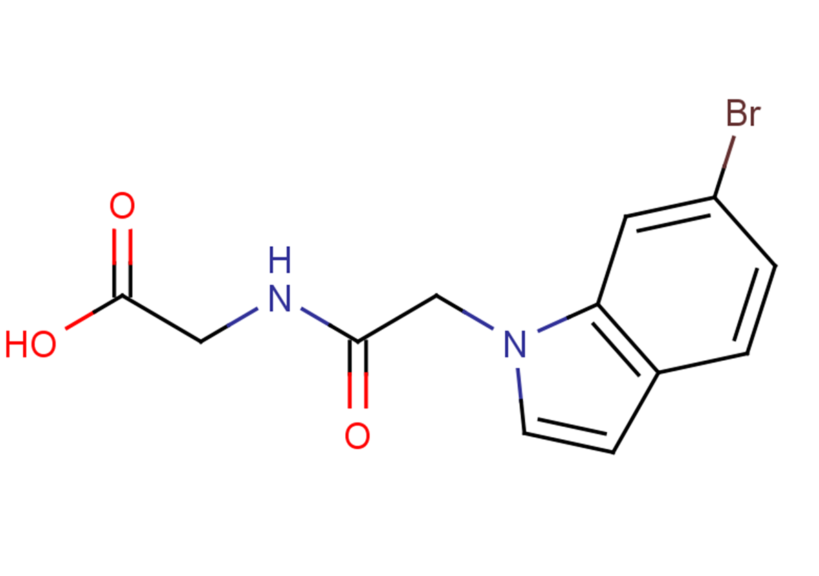 2-[2-(6-bromo-1H-indol-1-yl)acetamido]acetic acid