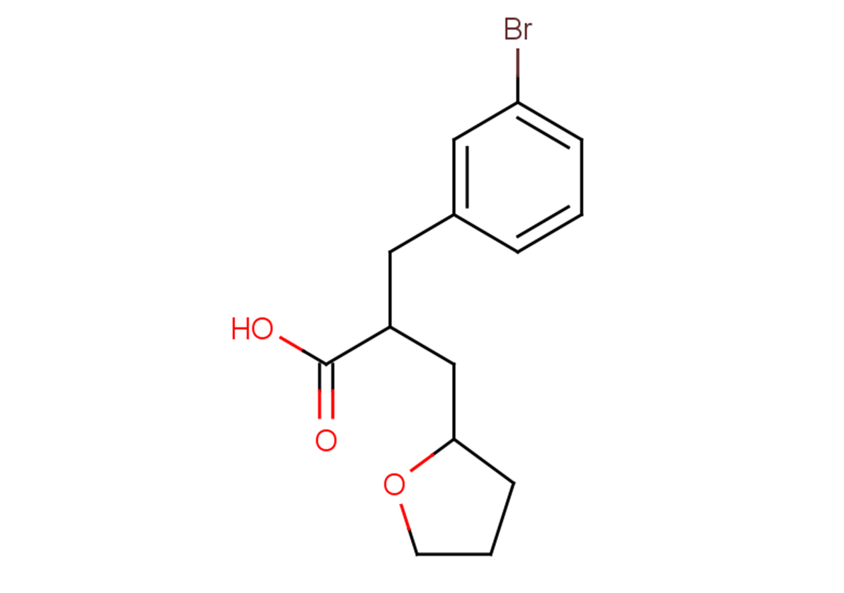 3-(3-bromophenyl)-2-(oxolan-2-ylmethyl)propanoic acid