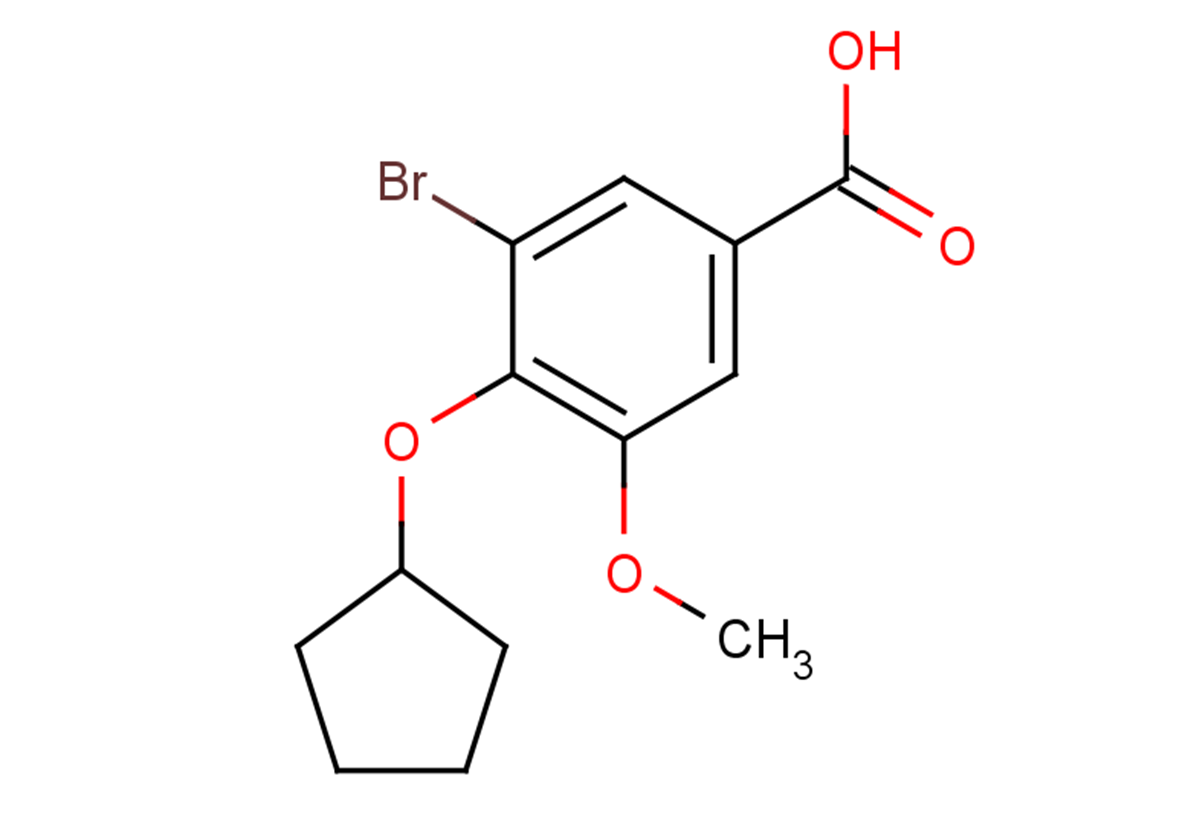 3-bromo-4-(cyclopentyloxy)-5-methoxybenzoic acid