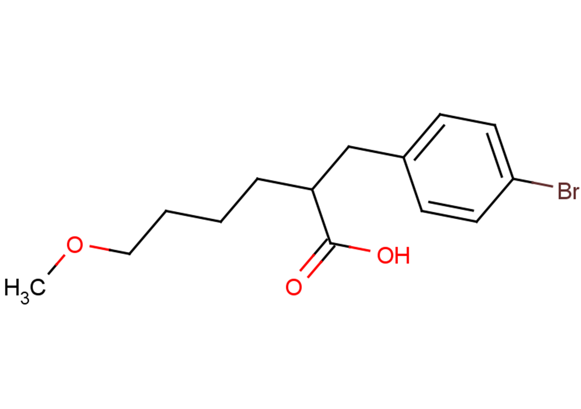 2-[(4-bromophenyl)methyl]-6-methoxyhexanoic acid