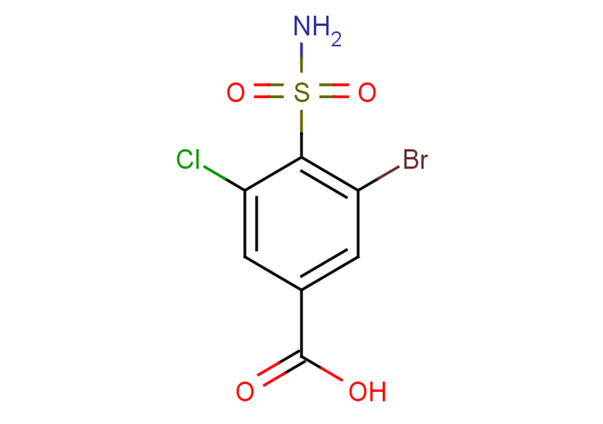 3-bromo-5-chloro-4-sulfamoylbenzoic acid