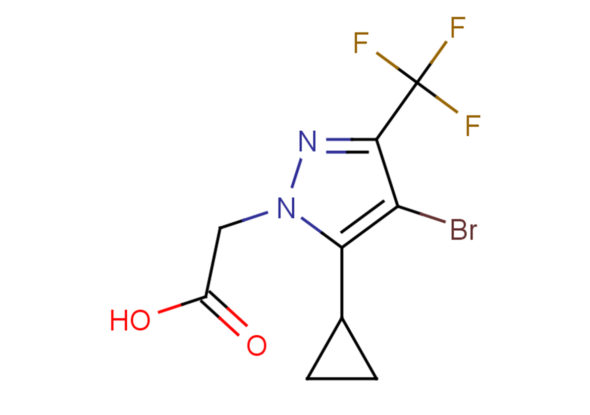 2-[4-bromo-5-cyclopropyl-3-(trifluoromethyl)-1H-pyrazol-1-yl]acetic acid