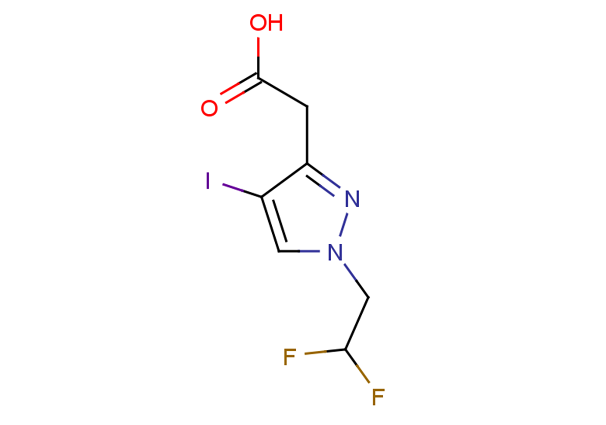 2-[1-(2,2-difluoroethyl)-4-iodo-1H-pyrazol-3-yl]acetic acid