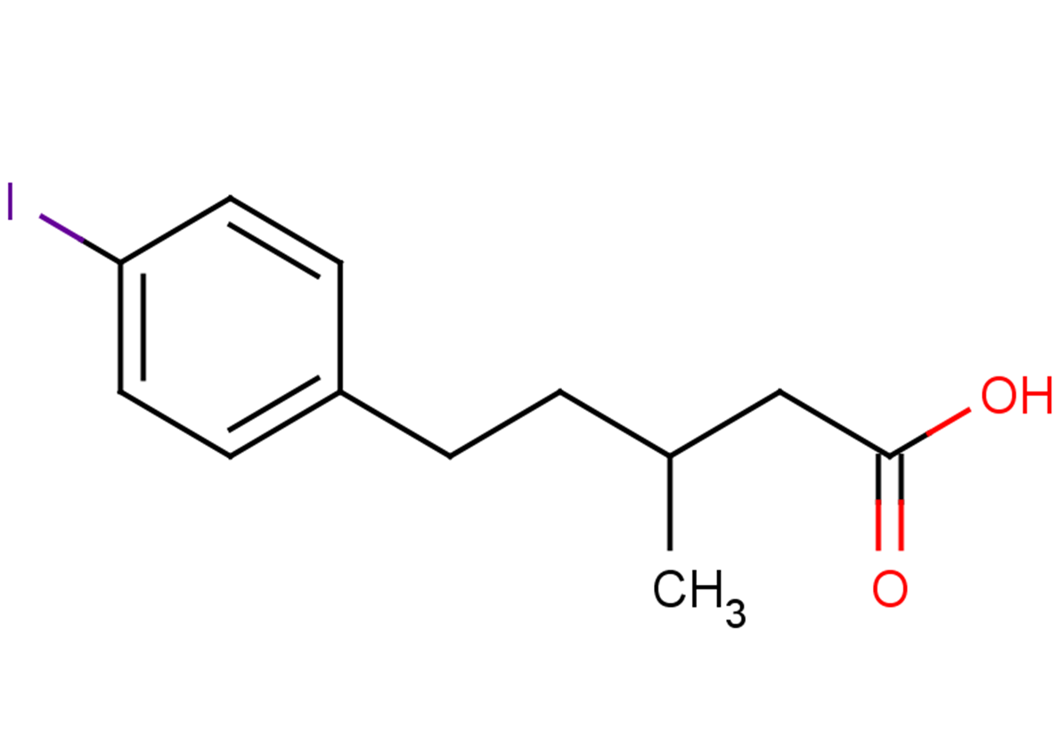 5-(4-iodophenyl)-3-methylpentanoic acid