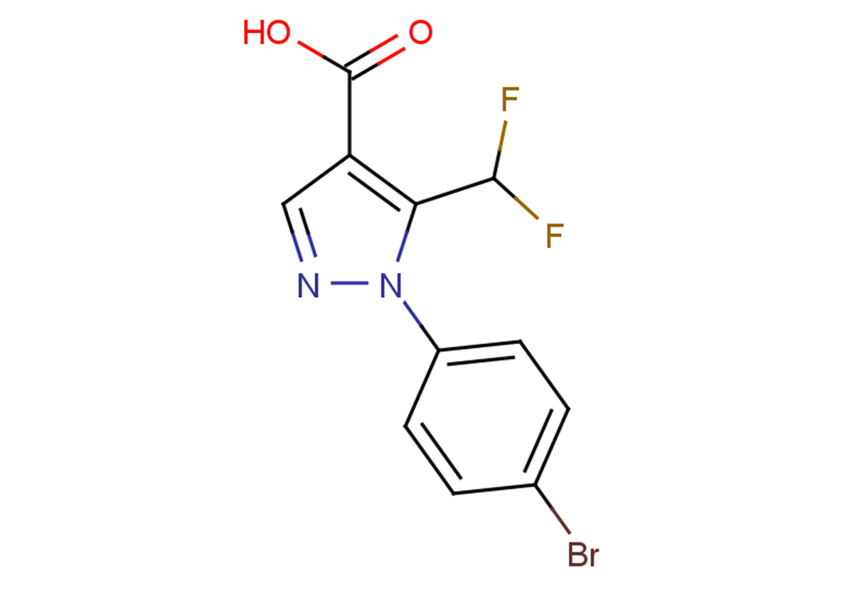 1-(4-bromophenyl)-5-(difluoromethyl)-1H-pyrazole-4-carboxylic acid