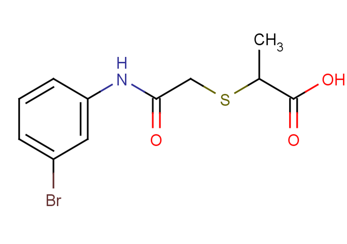 2-({[(3-bromophenyl)carbamoyl]methyl}sulfanyl)propanoic acid