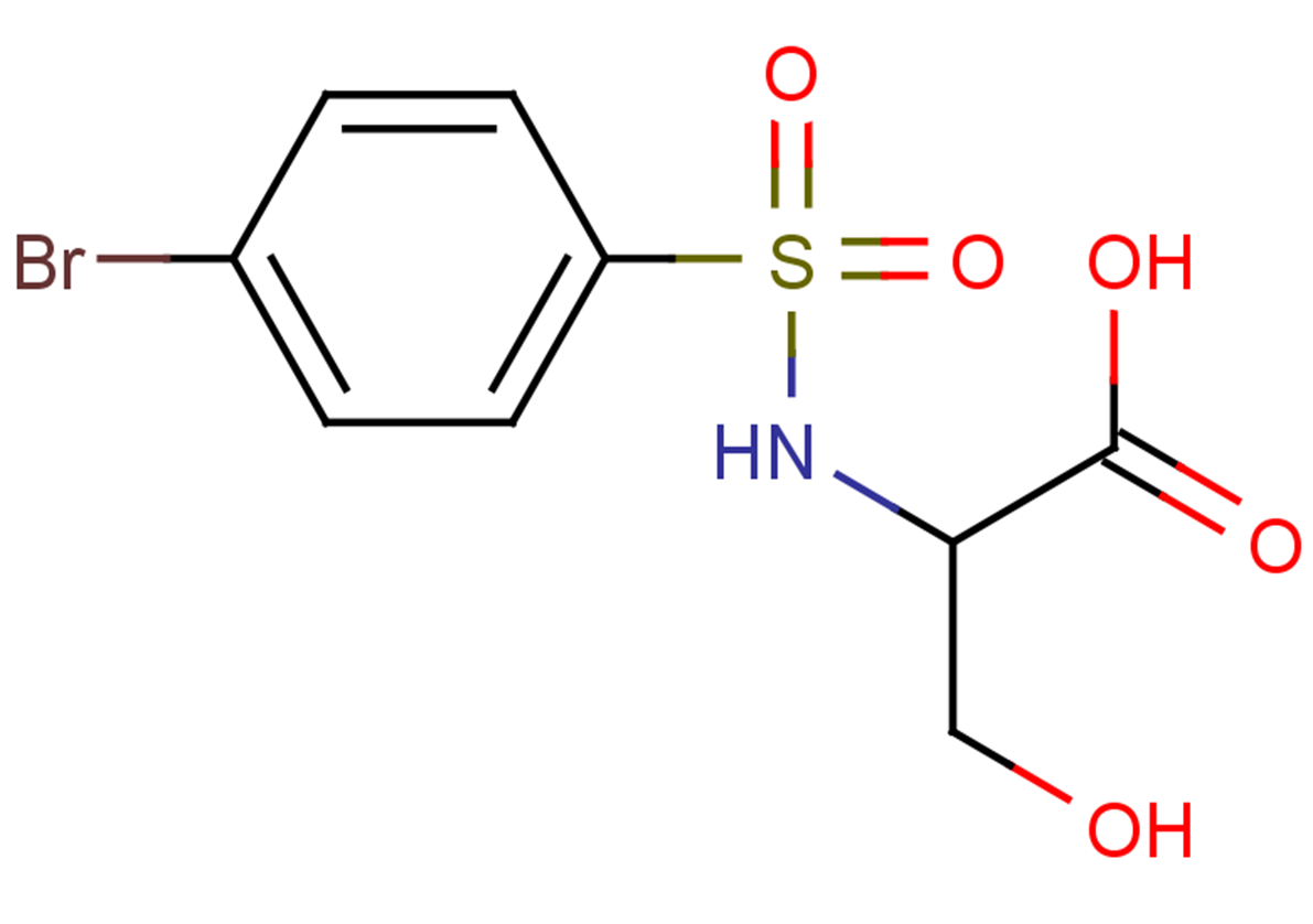 2-[(4-bromobenzene)sulfonamido]-3-hydroxypropanoic acid