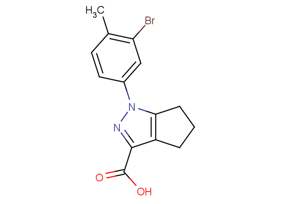1-(3-bromo-4-methylphenyl)-1H,4H,5H,6H-cyclopenta[c]pyrazole-3-carboxylic acid