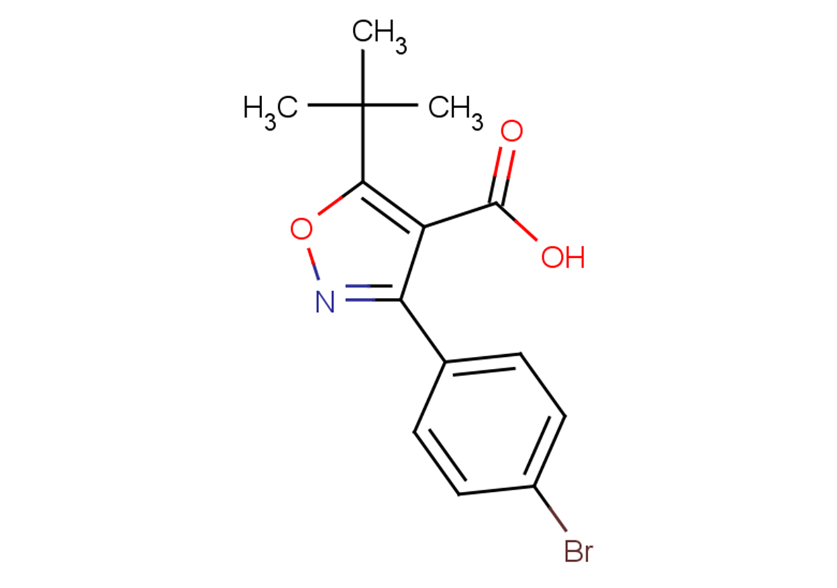 3-(4-bromophenyl)-5-tert-butyl-1,2-oxazole-4-carboxylic acid